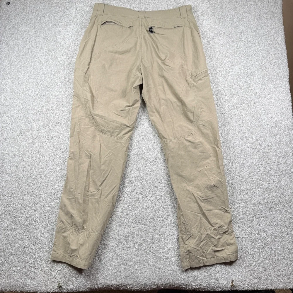 The North Face Hiking Pants Men 34 Tan Ripstop Cargo Outdoor Trekking
